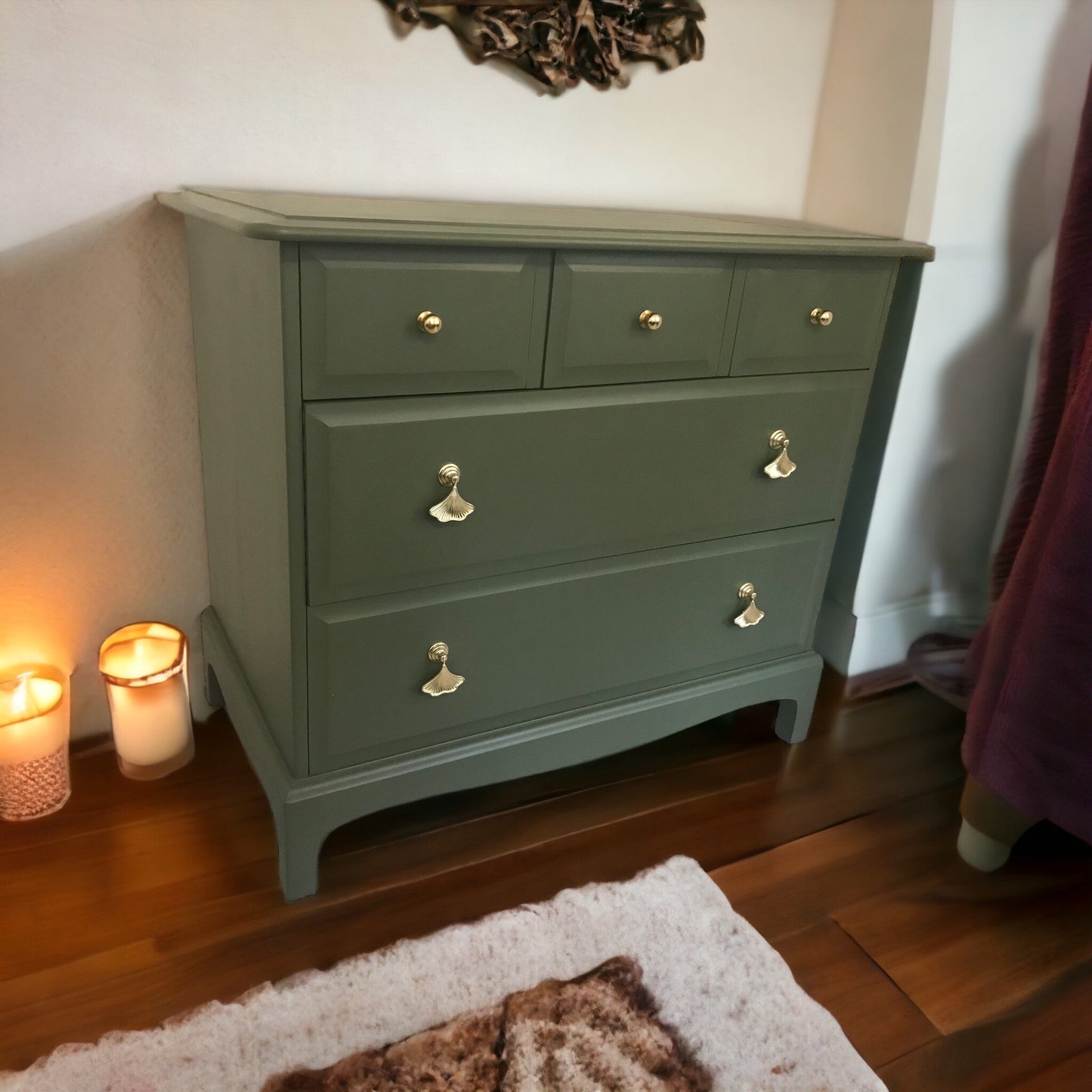 Stag Minstrel 3 over 2 chest of drawers