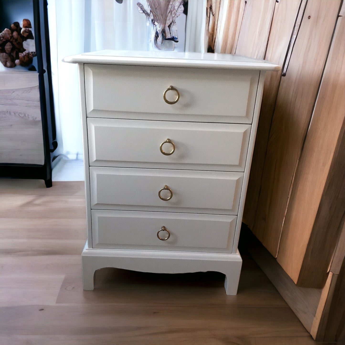 Stag Minstrel Single 4 drawer bedside