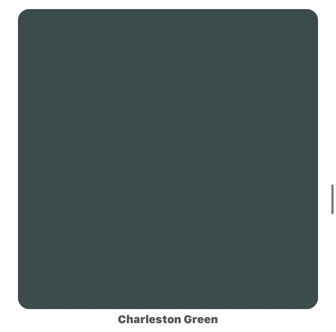 Colour - Charleston Green (OHE)