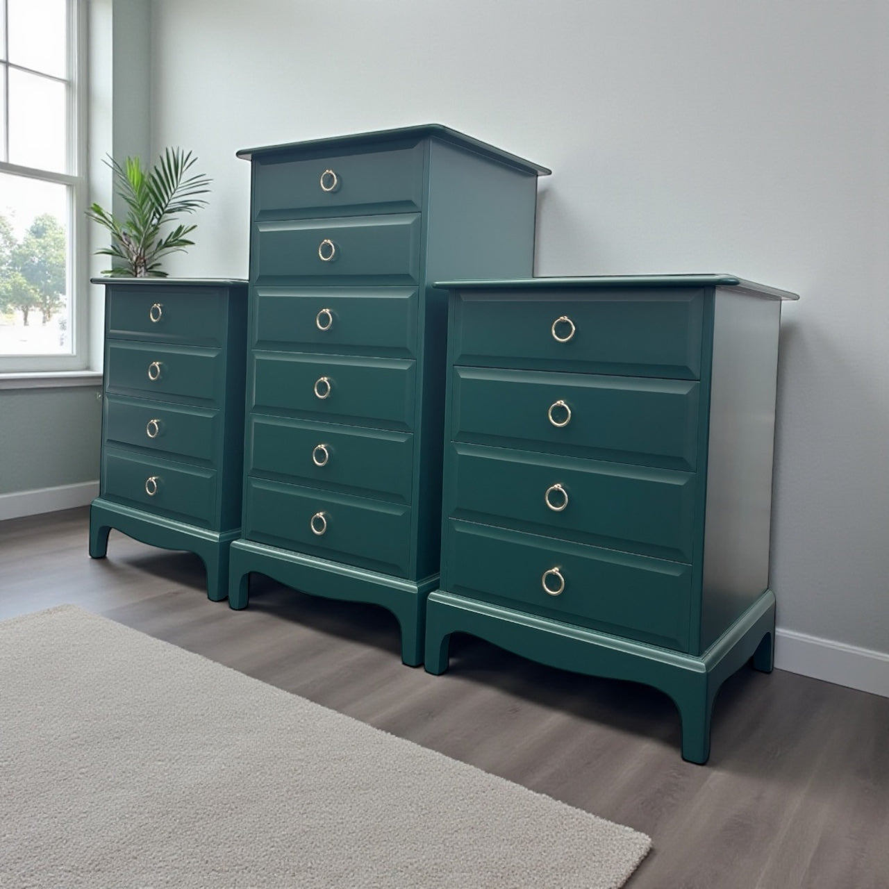 Stag Minstrel Single 4 drawer bedside