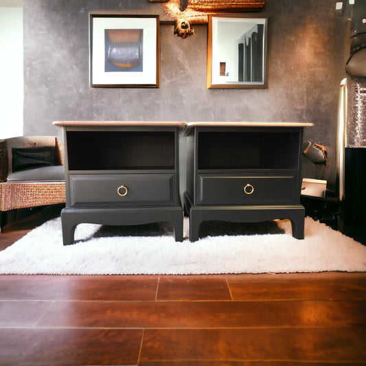 Stag Minstrel Pair of 1 drawer bedsides