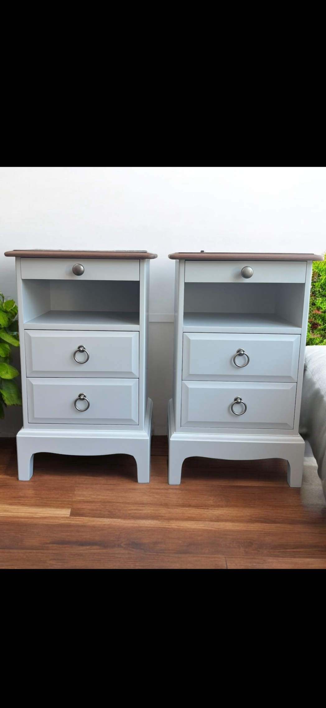 Stag Minstrel Rare Narrow Bedside Tables