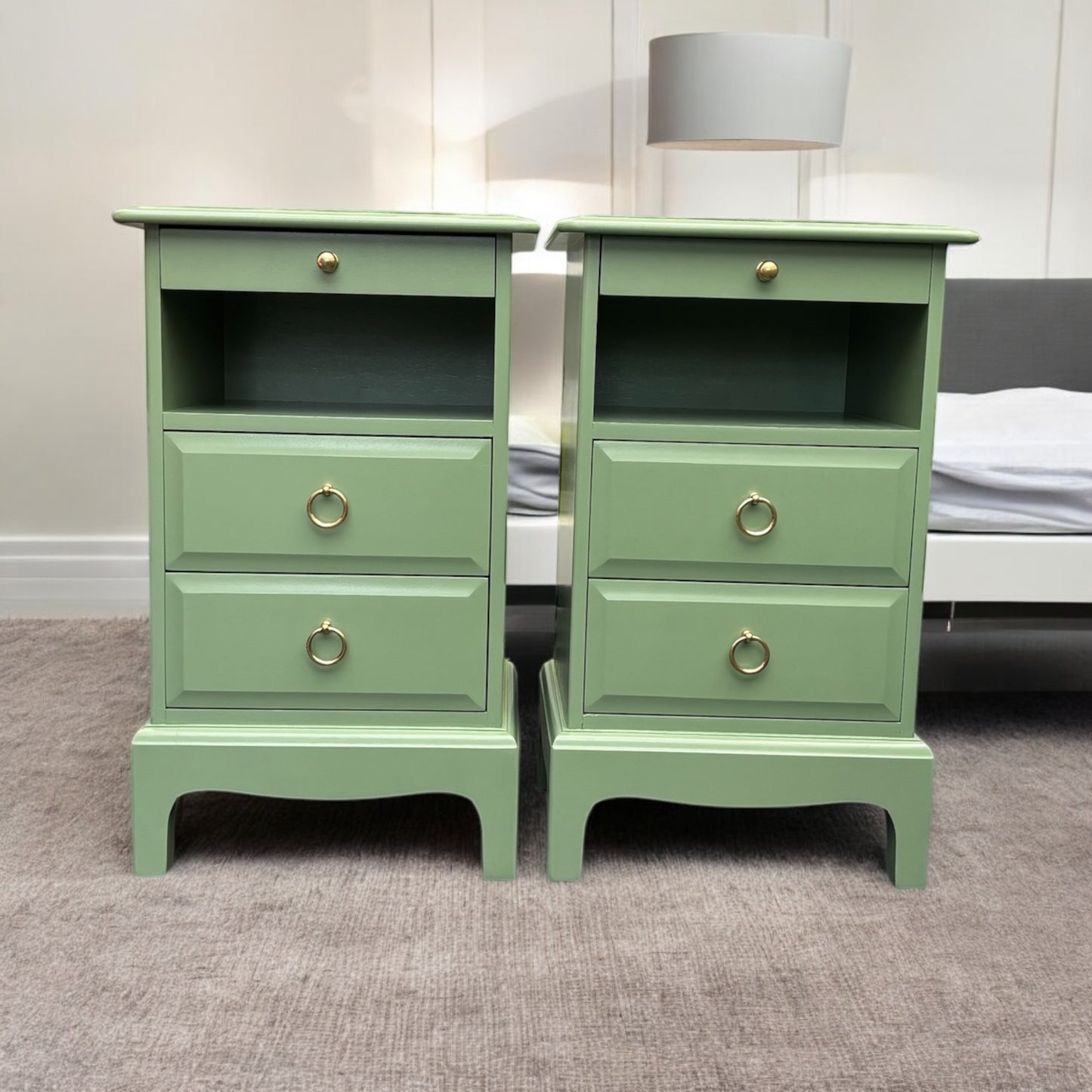 Stag Minstrel Rare Narrow Bedside Tables