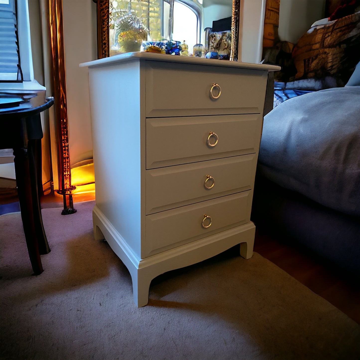 Stag Minstrel Single 4 drawer bedside