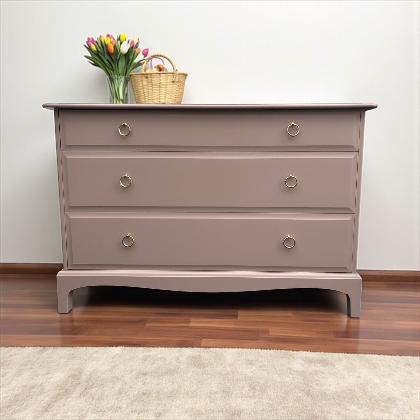 Stag Minstrel 3 drawer chest wide