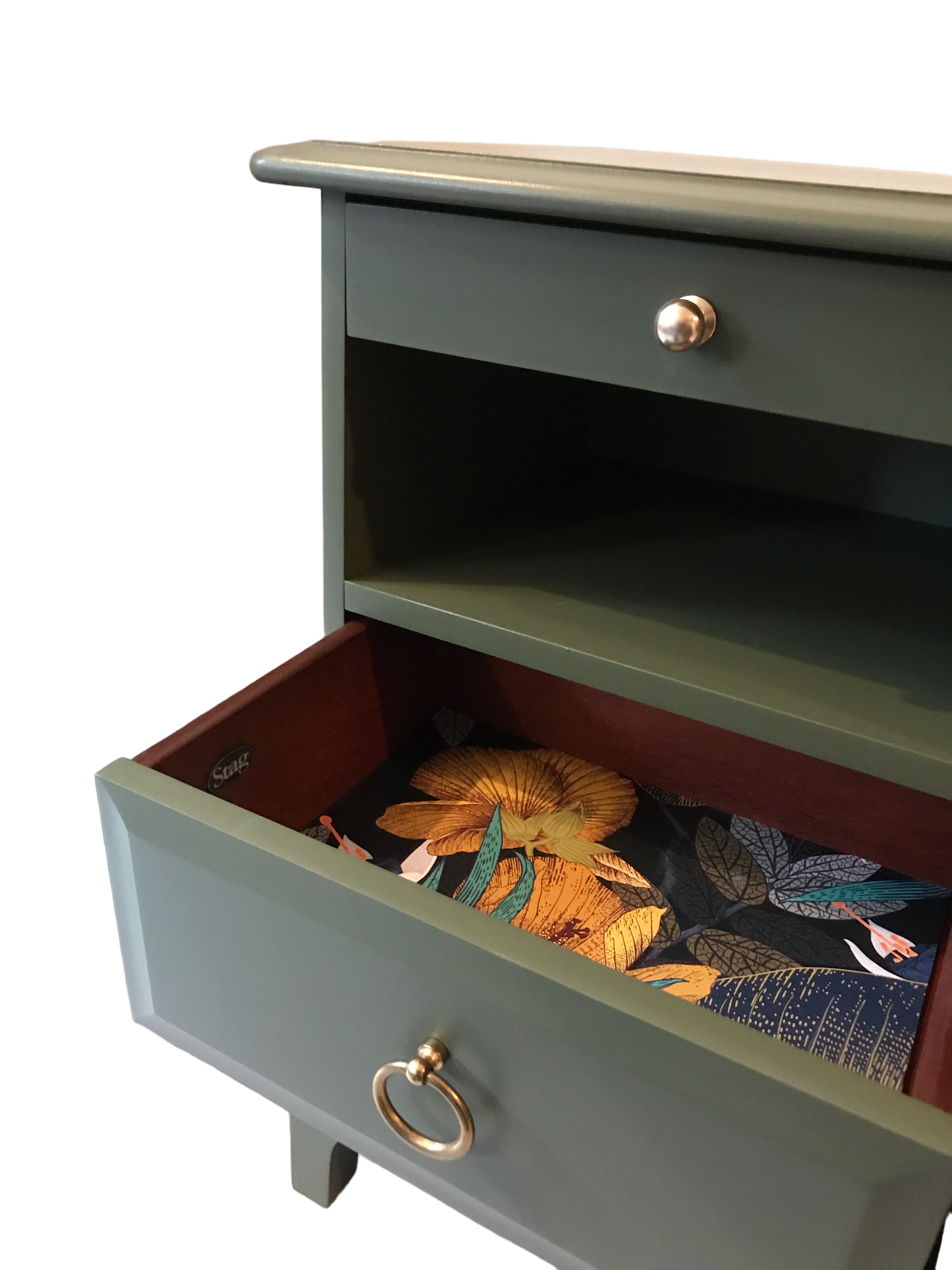 Stag Minstrel Rare Narrow Bedside Tables