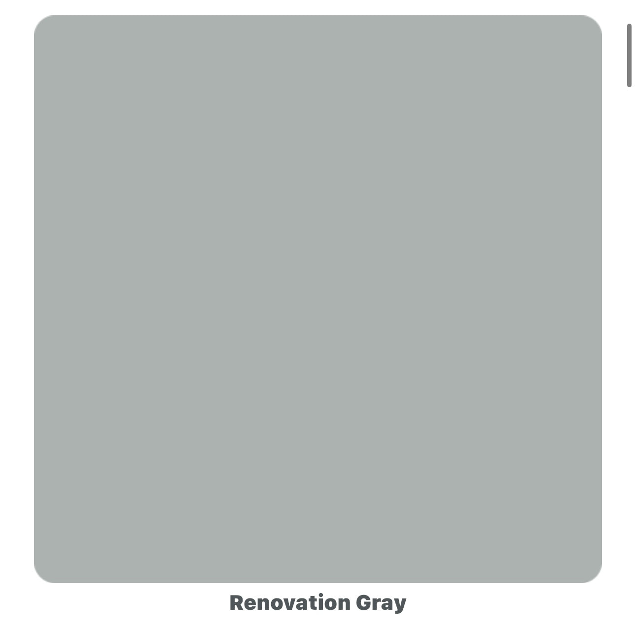 Colour - Renovation Gray (OHE)