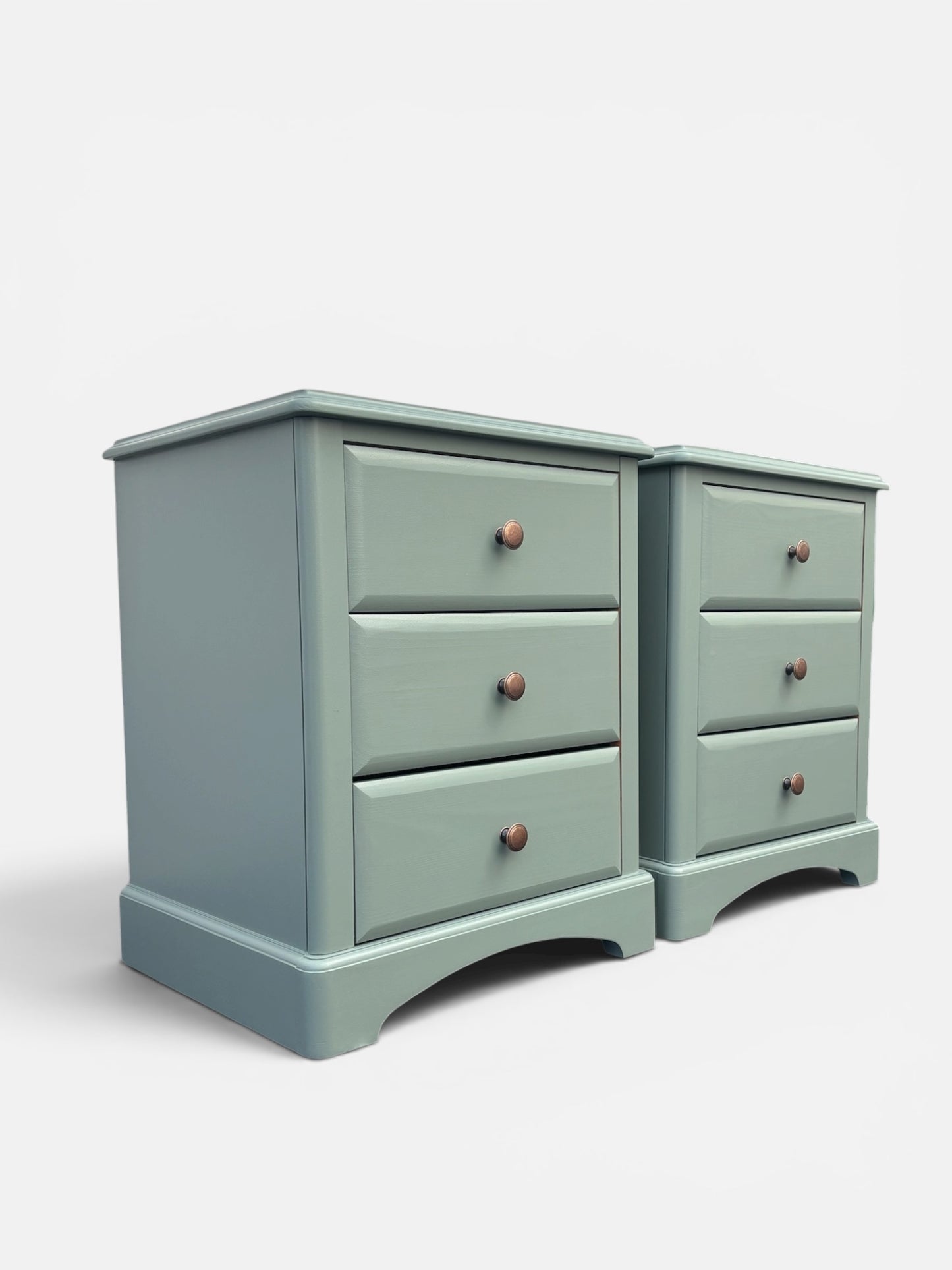 Pair of pine bedside chests - colour ‘Ambleside’