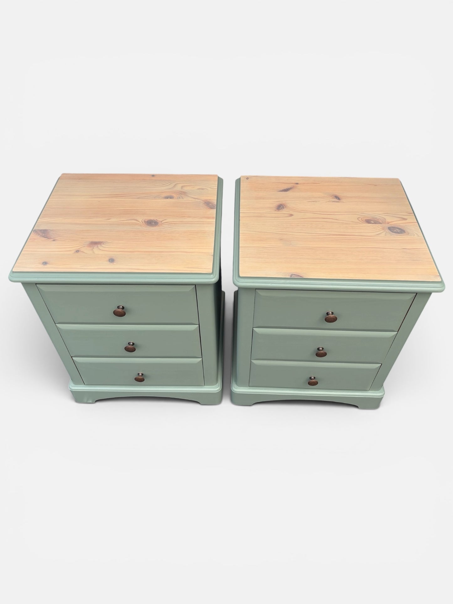 Pair of pine bedside chests - colour ‘Ambleside’