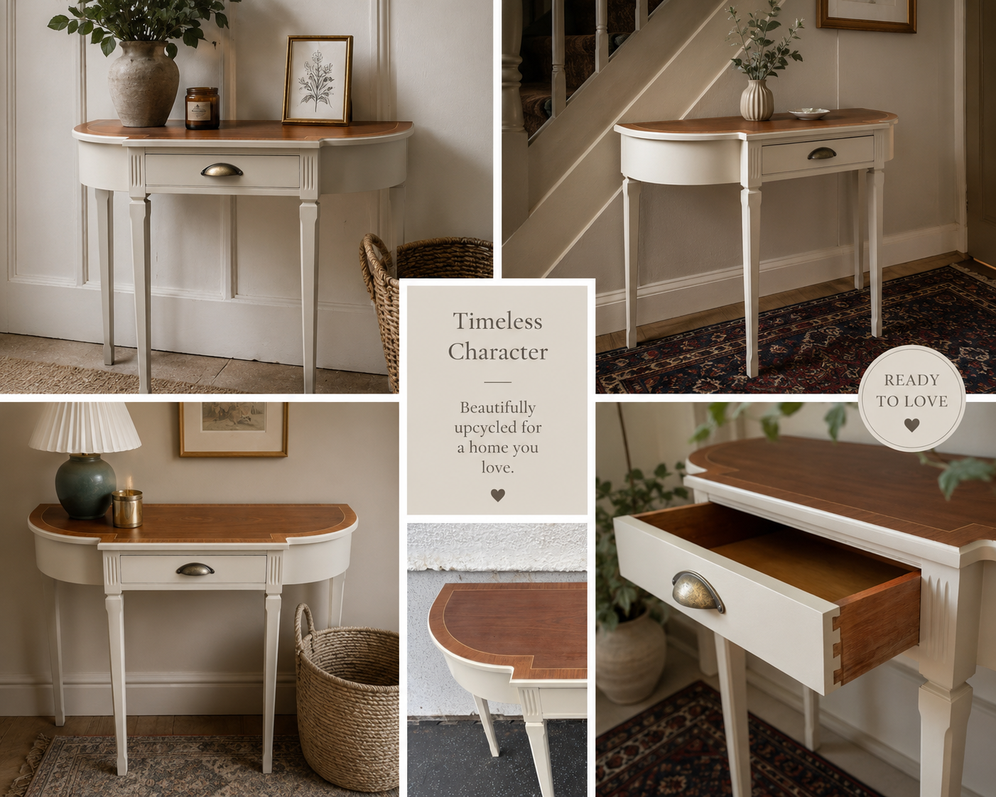 Vintage strongbow console table