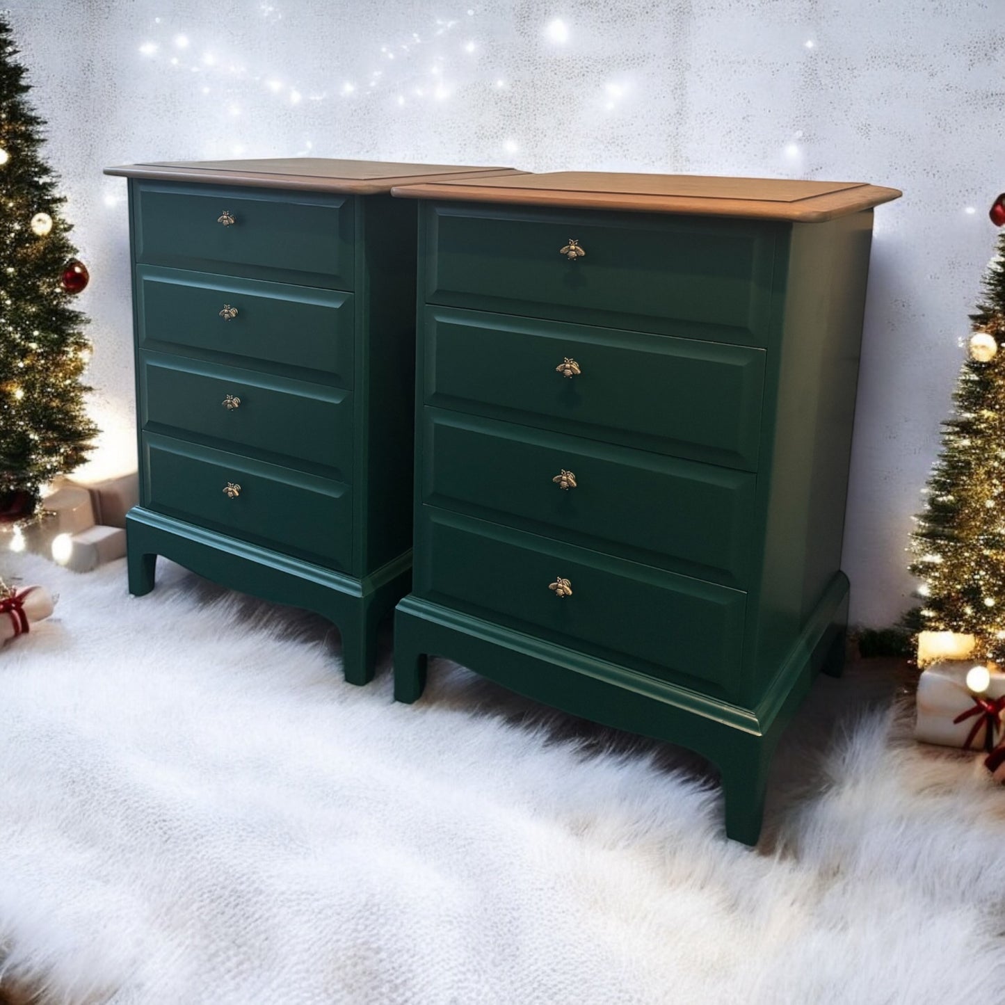 Stag Minstrel Pair of 4 Drawer Bedsides