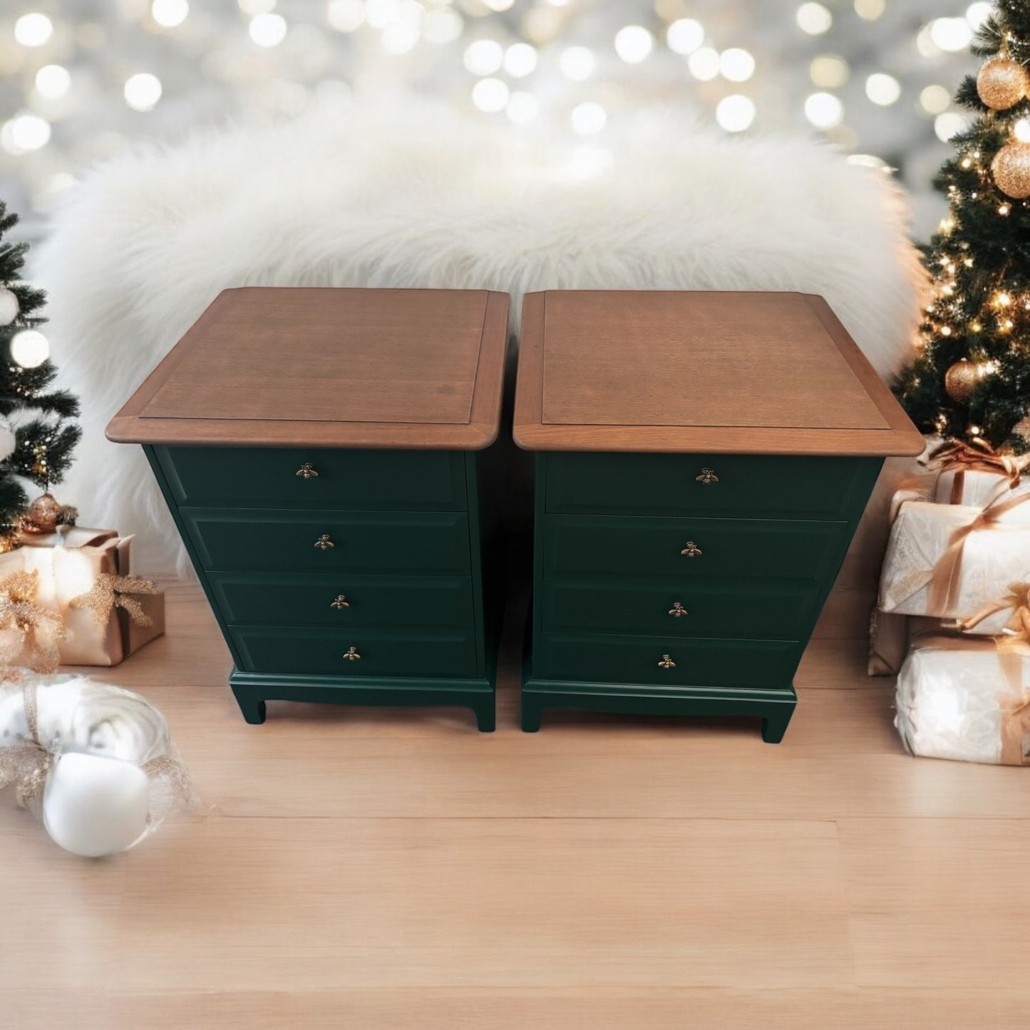 Stag Minstrel Pair of 4 Drawer Bedsides