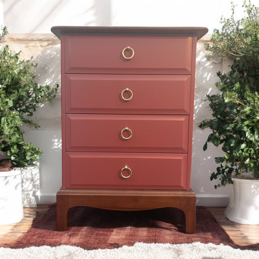 Stag Minstrel Single 4 drawer bedside