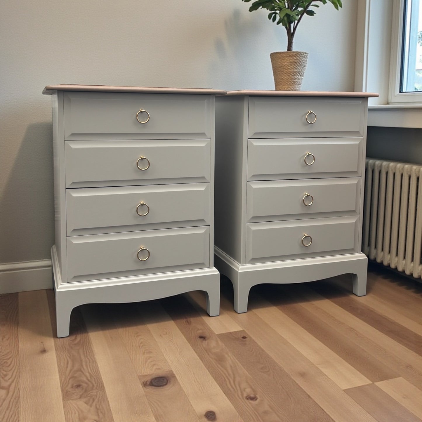 Stag Minstrel Pair of 4 Drawer Bedsides